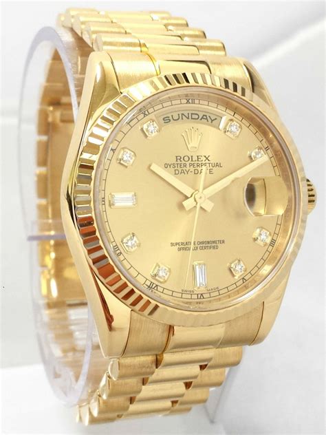 rolex day date gold mens